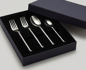 Ensemble de couverts élégants en acier inoxydable miroir avec cuillère, fourchette et couteau, idéal pour les mariages, les restaurants, la cuisine à domicile, les ensembles de couverts - Product Image 6