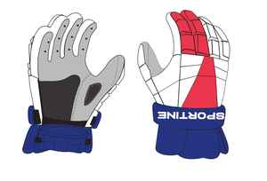 Gants de lacrosse SPORTINE PRO en tissu avec poignées, vente directe d'usine, best-seller, très résistants - Product Image 5