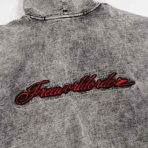Sweat à capuche pour homme avec logo personnalisé, sans cordon, en coton lourd, effet délavé vintage - Product Image 6