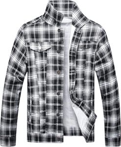 Veste en jean vintage pour homme – Veste en denim haut de gamme pour homme avec un design intemporel, fermeture boutonnée, coupe confortable et style décontracté - Product Image 1
