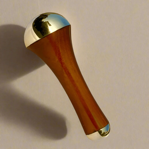 Varita de Masaje Kansa Moderna Hecha a Mano con Mango de Madera para Masaje Facial y Corporal, Bienestar Ayurvédico, Regalo de Cumpleaños - Product Image 3