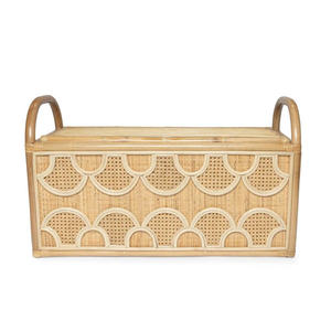 Sturdy <b>Rattan</b> <b>Storage</b> <b>Bench</b> Woven <b>Storage</b> <b>Bench</b> Decorative Seating <b>Bench</b> Hidden <b>Storage</b> <b>Bench</b> For Entryway Kids Room <b>Storage</b> - Product Image 2