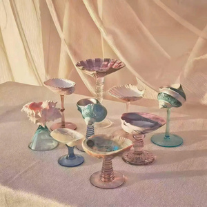 Verres à vin en coquillage naturel personnalisables – Tasses uniques en forme de conque – Verres à martini en coquille – Cadeau de mariage sur la plage – Décoration exquise - Product Image 4
