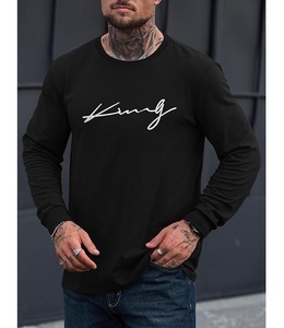 New Collection OEM Service Casual Long Sleeve Neck Shoulder Slope Printed Comfortable Men's Cotton Sweatshirt From Bangladesh - Product Image 5