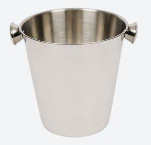 Seau à glace en acier martelé, finition argentée, refroidisseur à vin pour la maison, l'hôtel et les bars, avec poignée - Product Image 3
