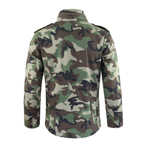 Veste softshell homme vert olive, manches longues, coupe-vent, vêtements de chasse, vêtements d'extérieur pour l'automne - Product Image 4