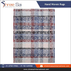 Offre Spéciale tapis en coton tissé plat écologique fait à la main tapis coloré moderne pour chambres à thème bohème Boutique hôtels Latex - Product Image 3