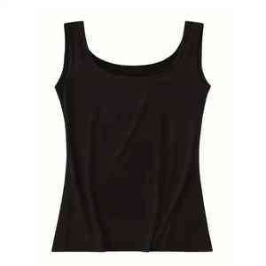 เสื้อกล้ามออกกำลังกายสำหรับผู้หญิง เสื้อกล้ามมีบราในตัว เสื้อกล้ามโยคะแบบ Racerback เสื้อกล้ามโยคะแบบไม่มีแขน เสื้อวิ่งโยคะ - Product Image 6