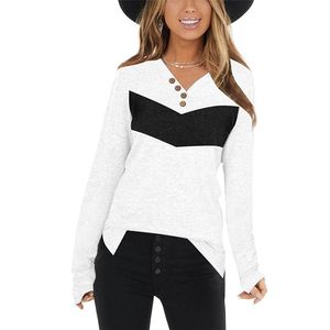 Hot Selling Classic Design Polyester Canvas Chiffon Button Ladies' Casual Long Sleeved T-Shirt <b>Top</b> Winter Print Denim Corduroy - Product Image 2