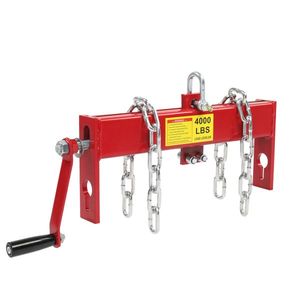 2 Ton/4000lbs Heavy Duty Steel Electric Hoist Engine Load Leveler with 2 Chains Cherry Picker for Shop Crane - Product Image 1