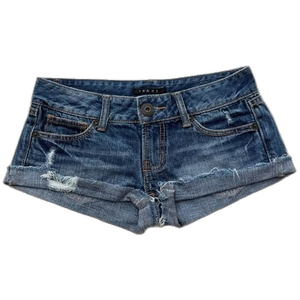 Low Waist Straight-leg <b>Woven</b> Denim <b>Shorts</b> Light Wash Pockets Eco-Friendly Formal Stretch Casual Summer Jerry Wear Jerry-41 - Product Image 3