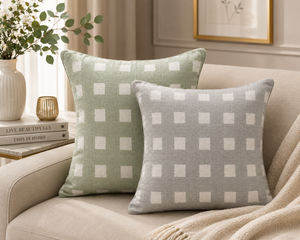 Linen Yarn Dyed Geometric <b>Cushion</b> <b>Cover</b> | Eco-Friendly Linen Woven <b>Cushion</b> <b>Cover</b> for Home Decoration - Product Image 4