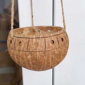 Pot de plante en coquille de noix de coco, prix le plus bas, pour extérieur et intérieur, vente flash, pots naturels - Product Image 1