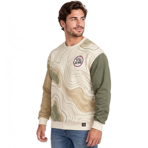 Sweat-shirt de sublimation pour homme tendance, personnalisé en couleur, pull léger avec poignets côtelés, coupe décontractée, tissu décontracté - Product Image 6