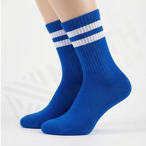 High Quality Custom Striped Cotton Crew Sports <b>Socks</b> Breathable Athletic Soft Casual Daily Wear Durable Customized Color Pairs - Product Image 3
