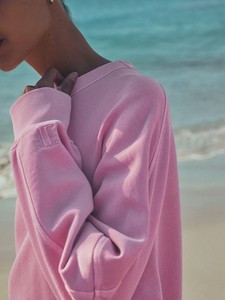 Sweat-shirt rose surdimensionné à capuche avec poche, coupe classique, col rond, décontracté, pour l'automne, 100 % coton French Terry, respirant pour homme - Product Image 4