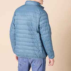 Hooded Reversible <b>Waterproof</b> Puffer <b>Jacket</b> with Nylon Shell Thick Cotton Filling Streetwear Style - Product Image 3