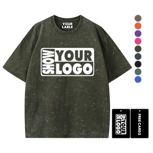 เสื้อยืดคอตตอน 100% หนานุ่ม สไตล์วินเทจทรงหลวมสำหรับผู้ชาย รุ่นใหม่ขายส่งประจำฤดูใบไม้ผลิและฤดูร้อน รับสั่งทำเสื้อยืดโอเวอร์ไซส์วินเทจ - Product Image 3