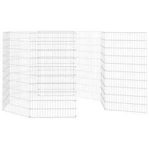Enclos pour animaux en fer galvanisé argenté, cage pour animaux de compagnie, 21,3 x 39,4 po par panneau - Product Image 5