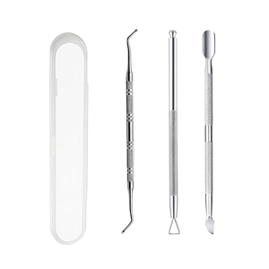 Professional Grade Stainless Steel Ingrown Nail Cleaner Beauty Care <b>Tool</b> with Custom Label Grade Nail <b>Cuticle</b> Pusher - Product Image 3