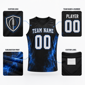 <b>Custom</b> Sublimated 100% Polyester Basketball Uniform Set Personalized Team Jersey Shorts Drawstring Closure Lightweight Quick Dry - Product Image 3