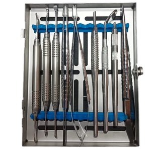 Kit Periodontal Micro de Alta Calidad de 10 Piezas, Casete de Esterilización, Certificado CE, Juego de Instrumentos Dentales Manuales Reutilizables - Product Image 1