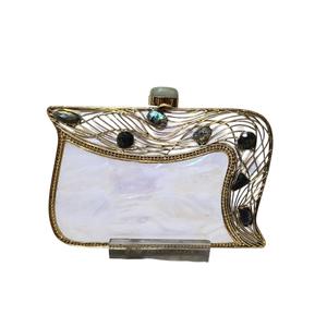 Bolso de Mano de Metal con Mosaico Indio Hecho a Mano, Últimas Tendencias 2026, Listo para Enviar, para Fiestas Nocturnas, a Precio de Mayoreo - Product Image 1