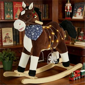 Cavallo a Dondolo in Peluche a Forma di Cowboy per Bambini - Product Image 1