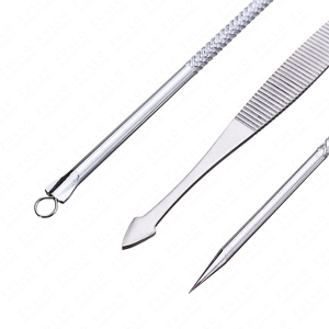 Kit Profesional de Acero Inoxidable para Eliminar Puntos Negros, Juego de 3-7 Herramientas Extractoras de Acné para Limpiar Poros y Espinillas - Product Image 6
