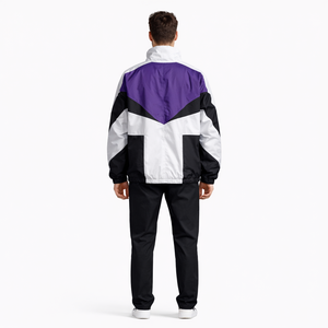 Chaqueta Cortavientos Ligera para Hombre con Bloques de Color, Estilo Urbano Y2K, con Cremallera, Ropa Exterior Informal, Venta al por Mayor de Chaquetas para Hombre - Product Image 2