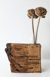 Jarrón de Flores de Madera Natural de Fabricante Confiable para Decoración de Mesa de Consola en el Pasillo, con Forma Artística y Textura Única - Product Image 2