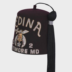 Gorro Fez de Lana Borgoña Masónico para Francmasones y Masones, de Alta Calidad, Personalizado, Transpirable, Bordado a Mano - Product Image 1