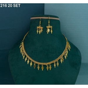 Parure de bijoux de mariage et de fiançailles plaquée or MIJ, parures de créateur fantaisie pour femmes, bijoux fantaisie - Product Image 1