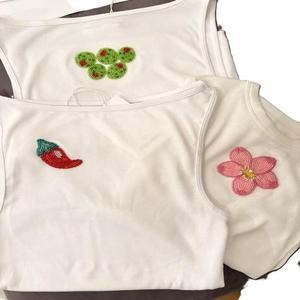 Haut en coton côtelé sans manches abordable avec broderie tendance pour femme, idéal pour les soirées décontractées, le quotidien et la garde-robe estivale - Product Image 3