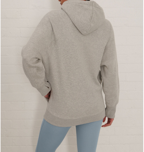 Sweat à capuche court zippé 100 % coton avec bordure personnalisée pour femme – Style décontracté le plus vendu – Sweat à capuche oversize 400 g/m² - Product Image 3