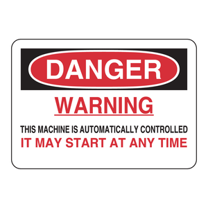 Señal de Advertencia de Máquina de Control Automático en Peligro - Señal de Tráfico para Instalaciones Industriales - Product Image 3