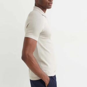 Polo de Manga Corta Acanalado con Cierre para Hombre de Alta Calidad, Ajuste Delgado, con Absorción de Humedad, Hecho en Pakistán - Product Image 4