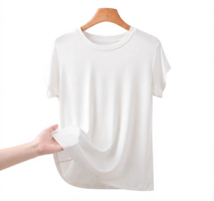 Camiseta de Mujer con Color Personalizado, Hombros Caídos, Estilo Oversize, Algodón, Streetwear, con Estampado de Logotipo Gráfico, Fabricante de Marca Privada - Product Image 2