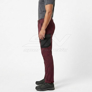 Pantalones de senderismo para hombre con tela elástica transpirable, bolsillos con cremallera seguros, paneles y puños ajustables en los tobillos para senderismo - Product Image 6
