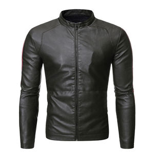 Wholesale Custom Leather <b>Jackets</b> <b>Men's</b> Fashion Windbreak Leather <b>Jackets</b> High Quality Sheep Leather <b>Jacket</b> Street Wear - Product Image 4