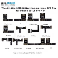 Câble flexible de réparation de batterie JCID 4e génération pour iPhone 11-16 Pro Max : modifiez les données de santé de la batterie et corrigez les erreurs d'écran pop-up de la batterie