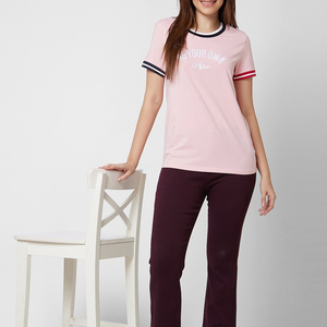 เสื้อยืดคอตตอนปักลายสำหรับผู้หญิงสำหรับคอลเลกชันเสื้อผ้าผลิตตามสั่ง - Product Image 4