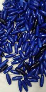 ลูกปัดแก้วทรงรีเหลี่ยมเพชรพลอยสีน้ำเงินเข้มแบบสั่งทำพิเศษ บรรจุภัณฑ์แบบแพ็คใหญ่ สำหรับทำเครื่องประดับลูกปัดแบบแอฟริกัน ทำสร้อยคอ DIY อุปกรณ์งานฝีมือ - Product Image 6