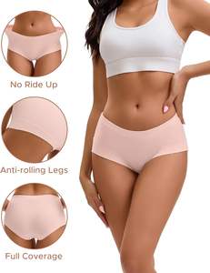 Culottes Hipster Respirantes pour Femmes Pure Balance en Spandex/Coton – Tissu Doux, Flexible et Stable pour Usage Quotidien (ODM, Écologique) - Product Image 4