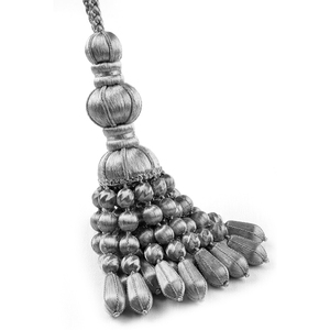 Glandes en bouillon d'argent de qualité supérieure pour uniformes, sacs, décoration, garniture tissée durable, gland en bouillon, couleur personnalisée, haute qualité - Product Image 5