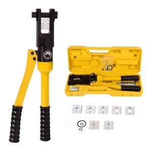 Set di Pinze Idrauliche Manuali per Crimpatura 8 AWG 4/0 AWG con 8 Paia di Matrici per Terminali e Capicorda in Acciaio - Product Image 1
