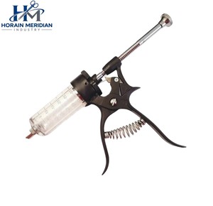 Jeringa Veterinaria de Acero Inoxidable Reutilizable de Alta Precisión, Pistola Dosificadora Automática Ajustable Multidosis de 30 ml para Caballos, Cabras y Cerdos - Product Image 4