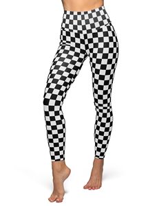 Leggings Deportivos para Mujer, Cintura Media-Alta, Estampado a Cuadros, Efecto Levanta Glúteos, Ropa de Gimnasio, Yoga, Running y Fitness - Product Image 1