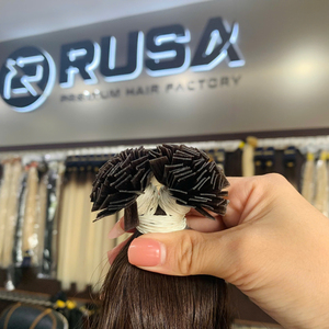 Extensions de cheveux ondulés en kératine de haute qualité, fabrication vietnamienne, texture et longueur personnalisées (10 à 34 pouces), vente en gros. - Product Image 2