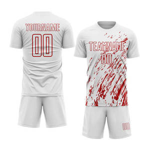 Design Your Own Fully Printed Football Jersey Lightweight Fabric Solid Pattern Crew Neck Oversize Training Wear Soccer Uniform - Product Image 1